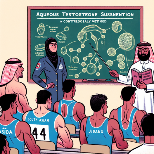 Aqueous testosterone suspension as a doping method in sports