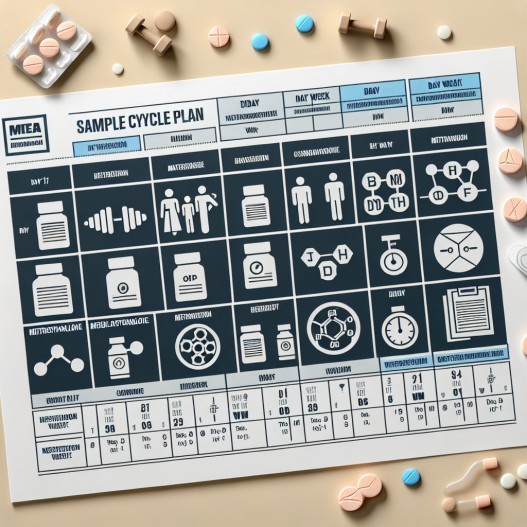 Sample cycle plan for metildrostanolone: 8 weeks