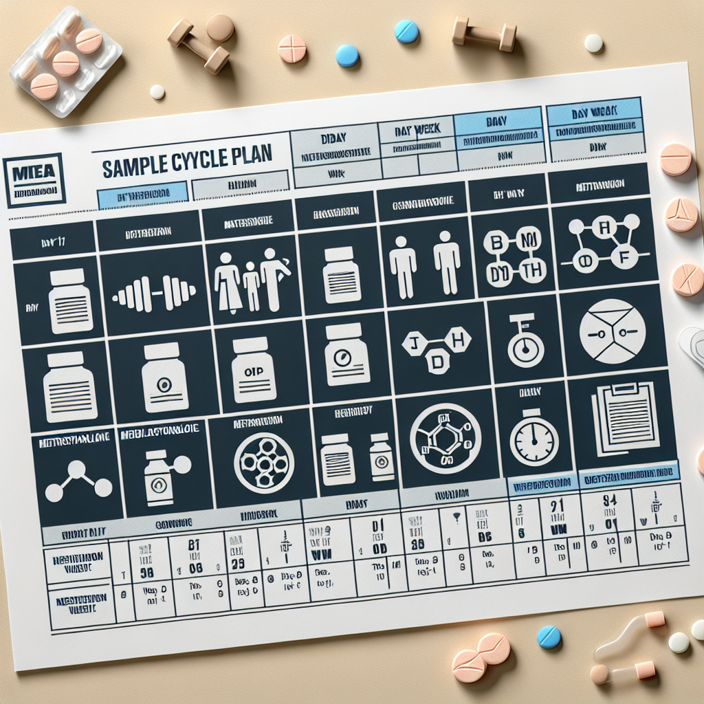 Sample cycle plan for metildrostanolone: 8 weeks