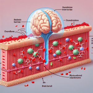 Blood-brain barrier penetration of oxandrolone