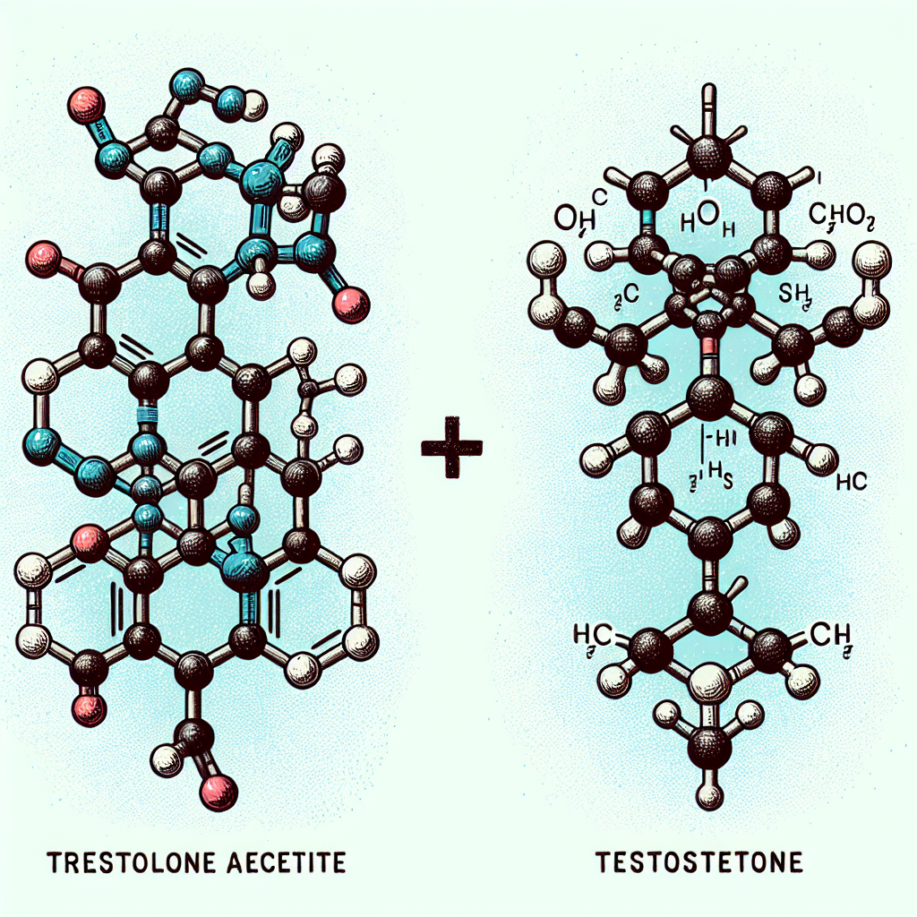 Combining trestolone acetato with testosterone