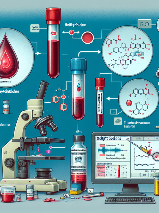Detection methods for methyltrenbolone in blood