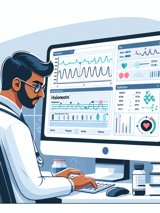 Monitoring parameters while using halotestin